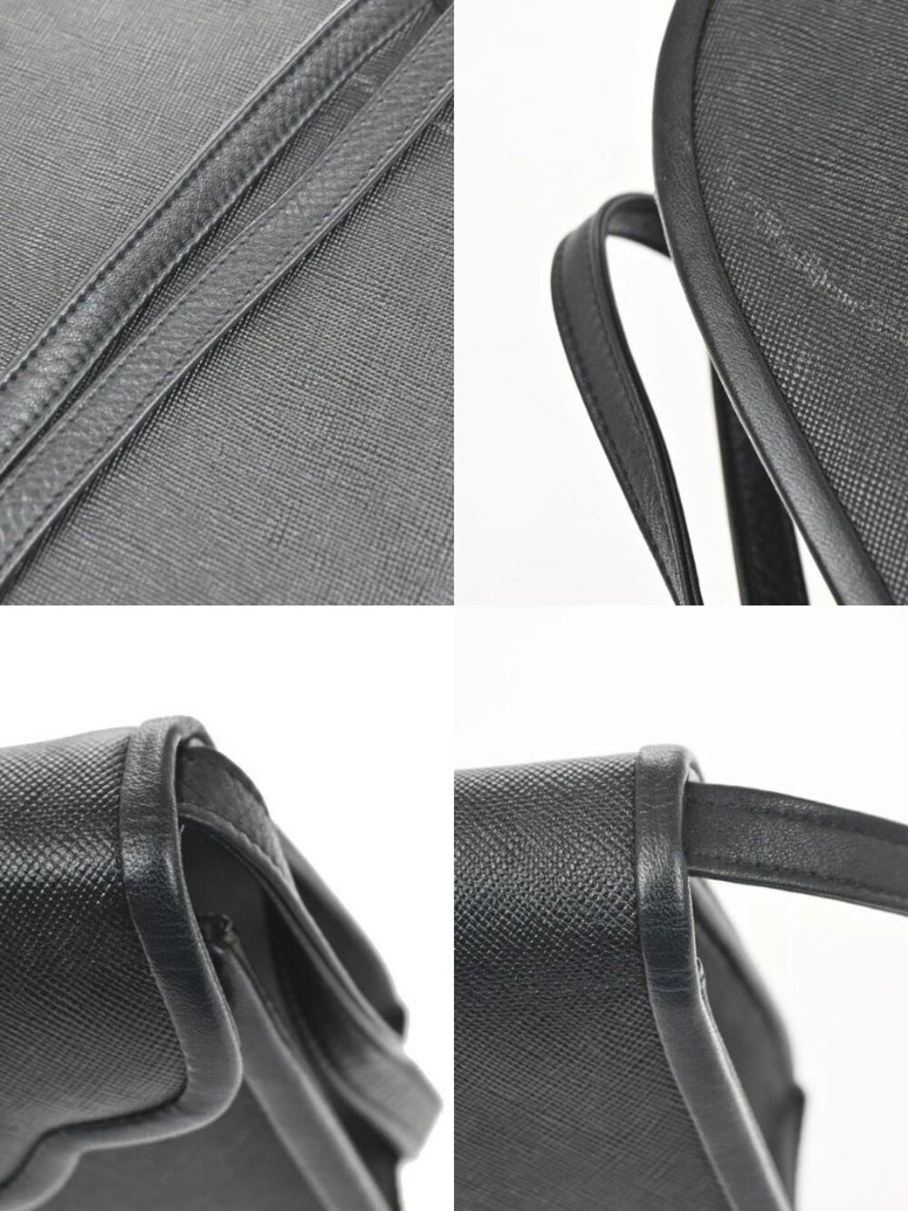 YVES SAINT LAURENT Logo Mini Crossbody Shoulder Bag Leather Black GHW 32YH926 - Picture 7 of 14